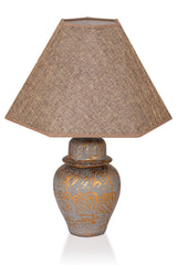 Boite Ceramic Lampshade Gray Gold Srmk-53 - Swordslife