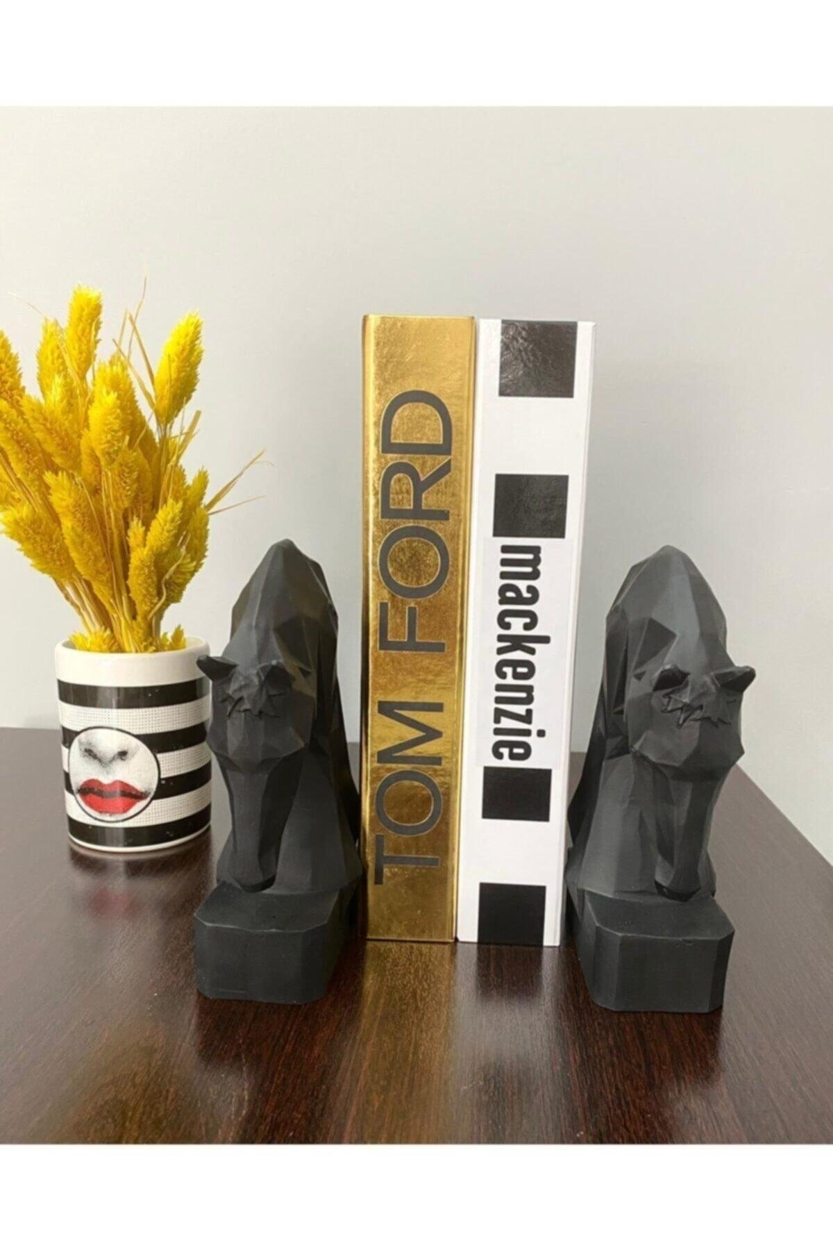 Book Holder Cubic Horse Figured 2 Pcs Black Color - Swordslife