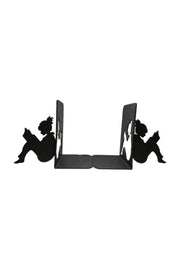 Stylish And Decorative Metal Book Holder With Reading Girl Figure, Book Support - Swordslife