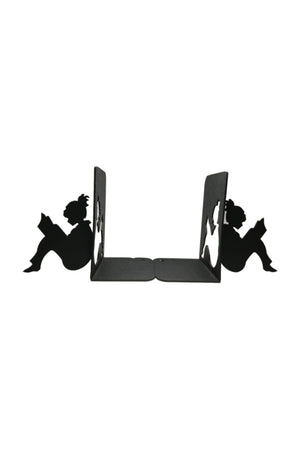 Stylish And Decorative Metal Book Holder With Reading Girl Figure, Book Support - Swordslife