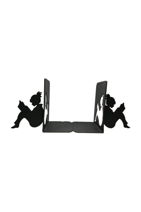 Stylish And Decorative Metal Book Holder With Reading Girl Figure, Book Support - Swordslife