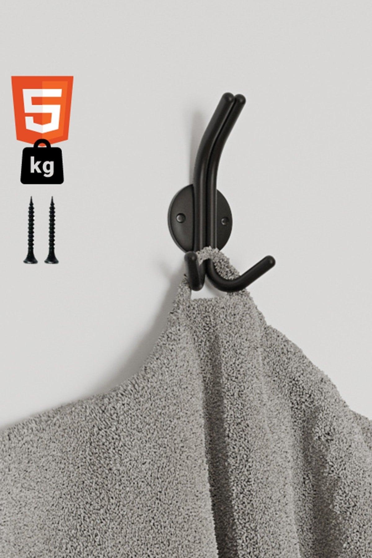 Bow Coat Rack And Robe Hook Matte Black