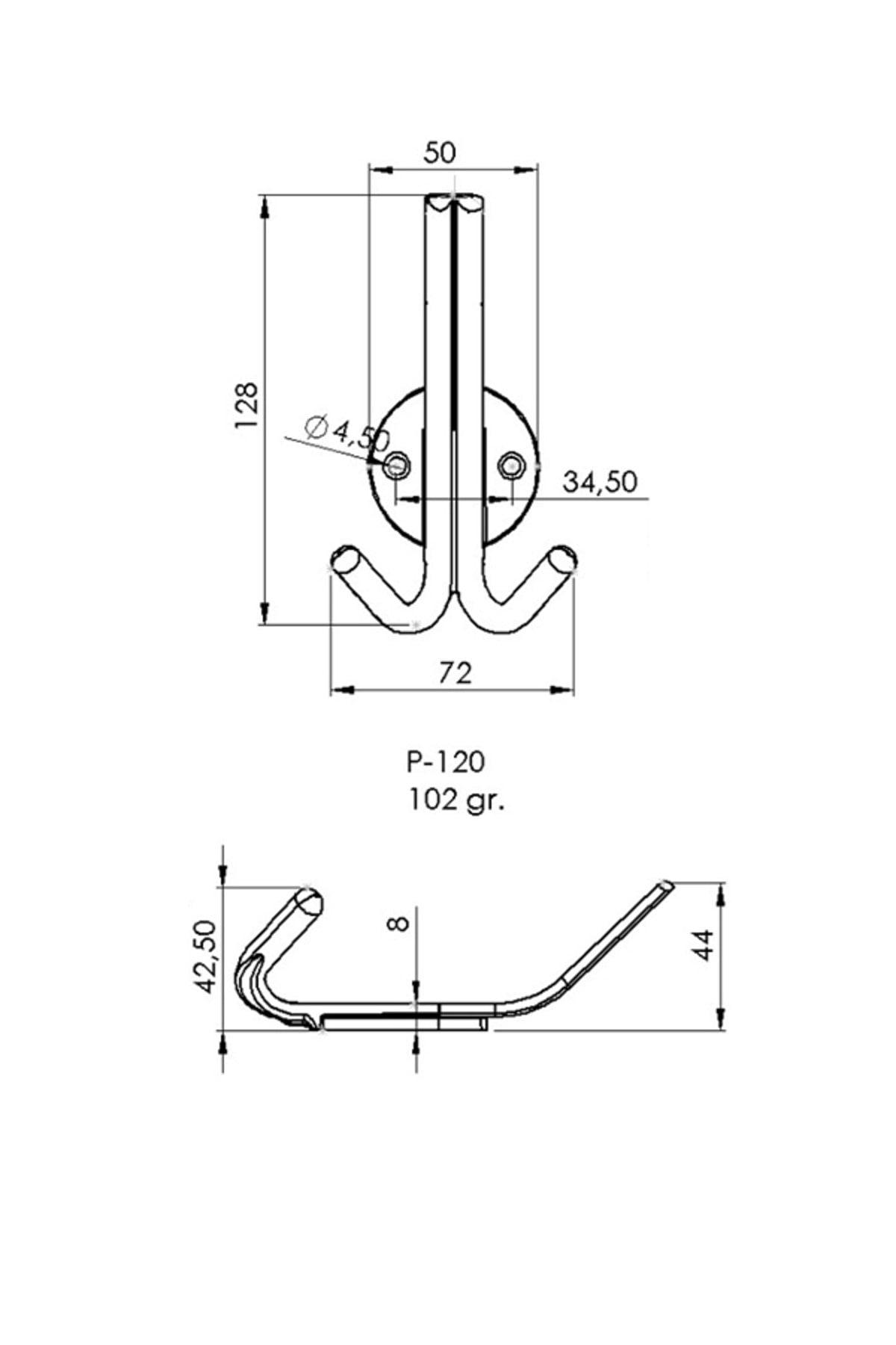 Bow Coat Rack And Robe Hook Matte Black