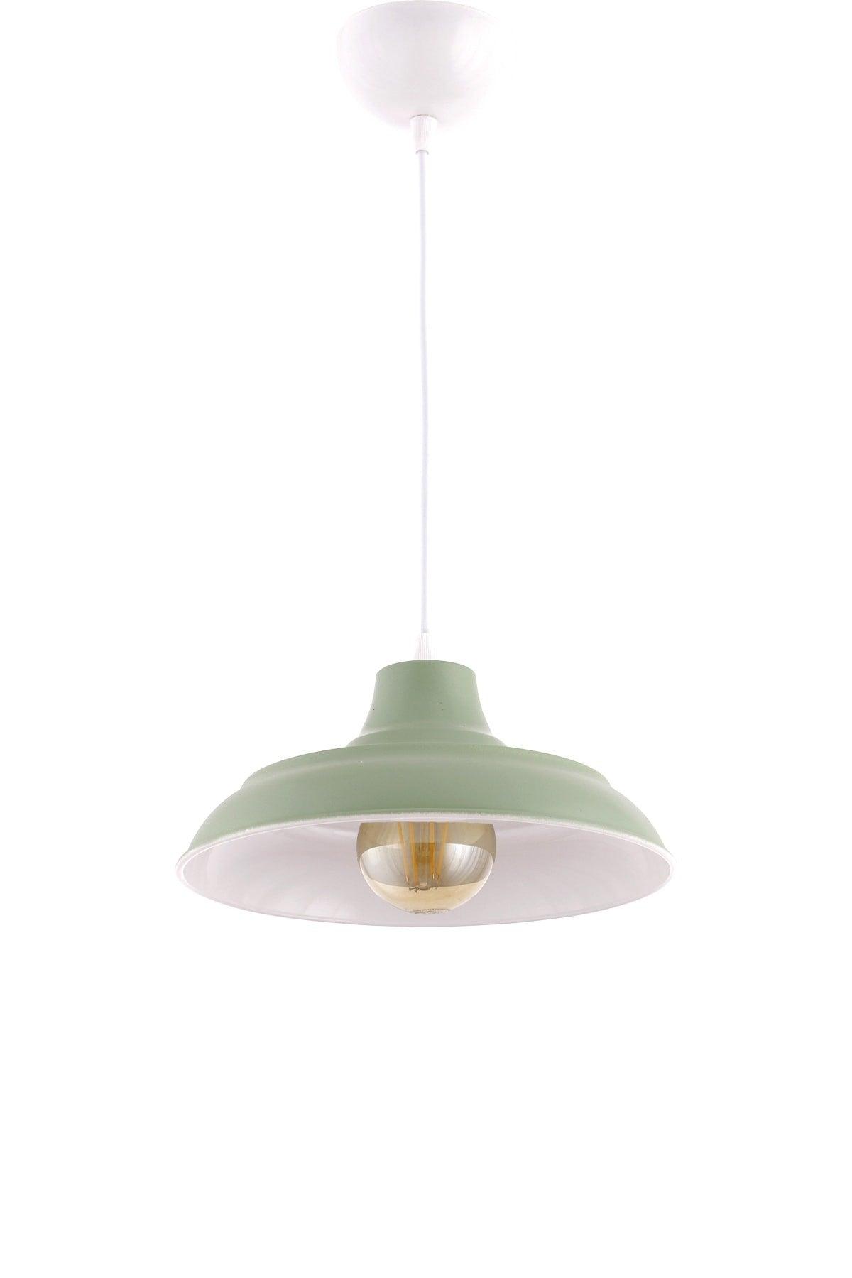 Bow Roll Green Single Pendant Lamp Chandelier - Çakır Chandelier - Swordslife