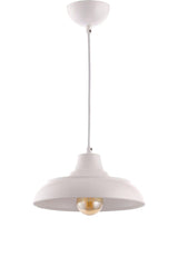 Bow Rolled White Single Pendant Lamp Chandelier - Çakır Chandelier - Swordslife