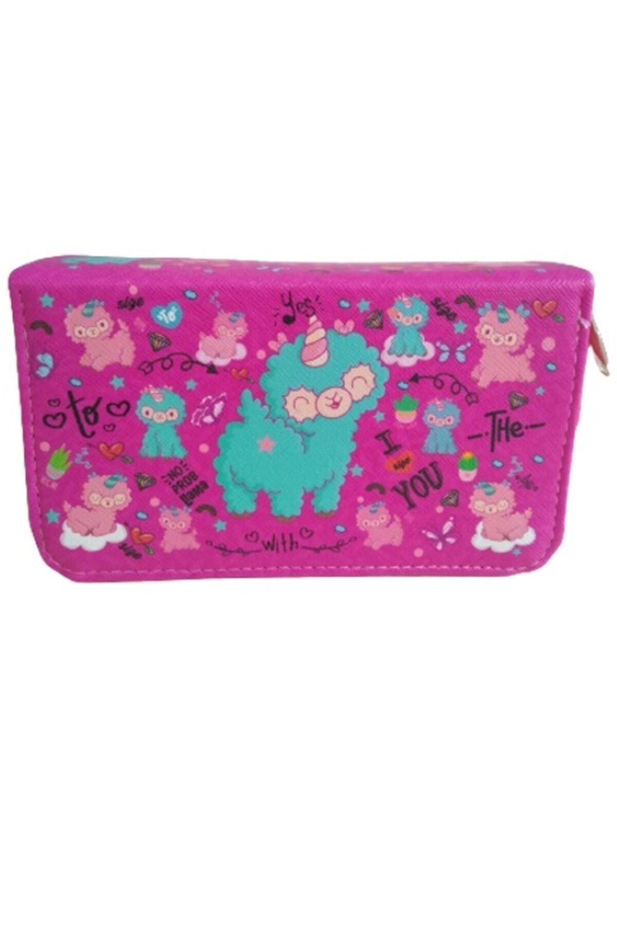 Box Pencil Case Lamacorn Kawaii Pattern