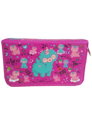 Box Pencil Case Lamacorn Kawaii Pattern