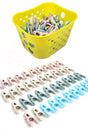 Boxed Pegs Set, 40 Pcs. Laundry Pegs and Latch Box Color Dh007 - Swordslife
