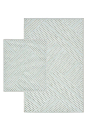Braid Natural Cotton Bathroom Rug Set - Swordslife