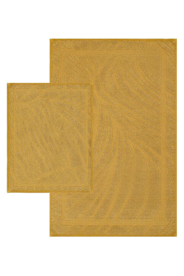 Breeze Natural Cotton 2 Piece Bathroom Rug Set - Swordslife