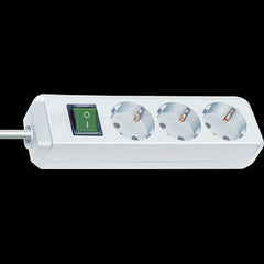 1.5m power strip with switch and angled sockets