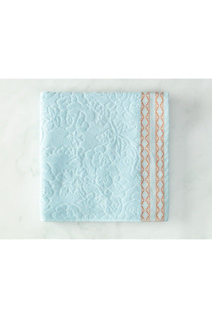 Brun Jacquard Bath Towel - Mint / Orange -
