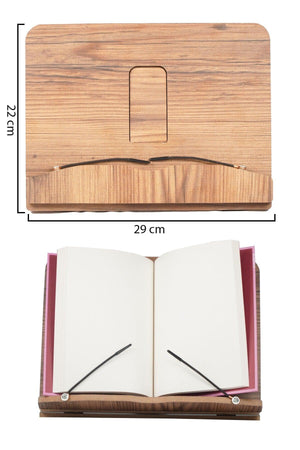 Buch Lesestand Ahşap Seitenhalter Apparatur tragbare Tablet Telefon Stand - Swordslife