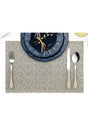 Arabelle 4 Place Placemat - Gray - 30x45 Cm - Swordslife