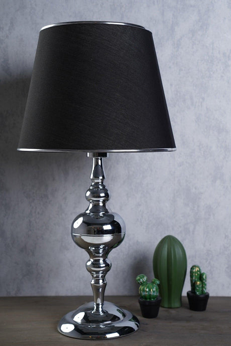 Buffet Lampshade Silver Black - Swordslife