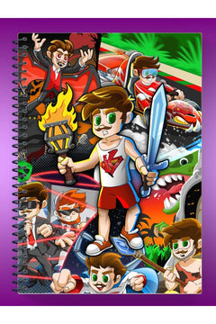 Checkered school notebook A4 size | 10 pack