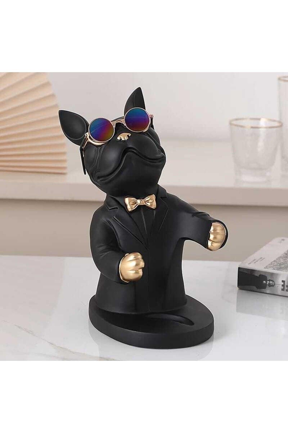 Bulldog Dog Wine Rack Trinket Wine Holder Decorative Wine Rack - Swordslife