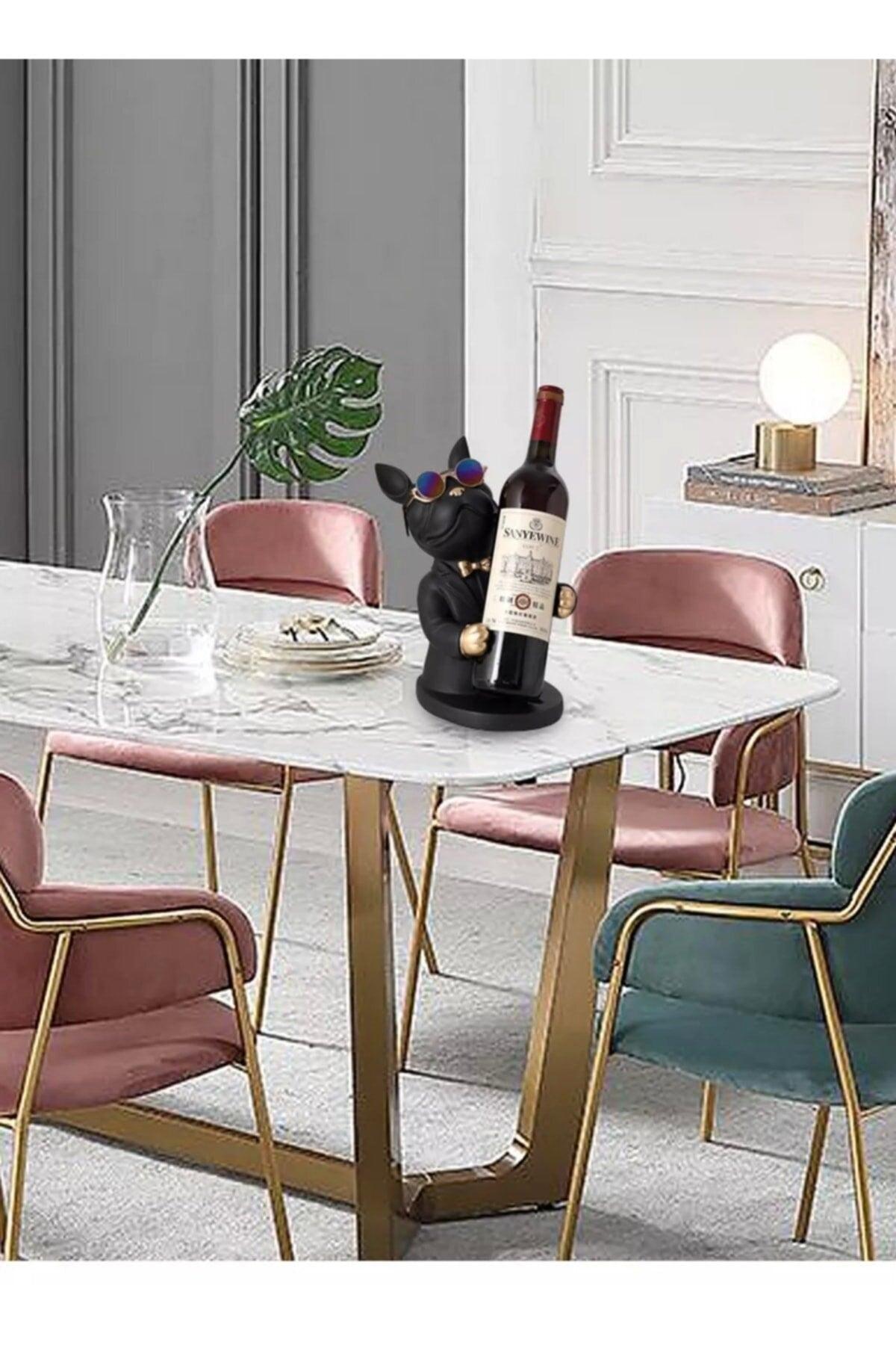 Bulldog Dog Wine Rack Trinket Wine Holder Decorative Wine Rack - Swordslife