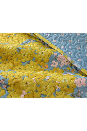 Buttercup Double Multi-Purpose Bedspread 200x220 Cm Yellow - Swordslife