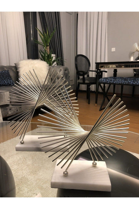 Butterfly Marble Leg Object,Home Decoration Trinket,Double Butterfly House With Marble Base - Swordslife