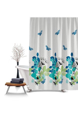 Butterfly Pattern Bathroom Curtain-180x200 cm Shower Curtain 180x200 Digital Printed Bathroom Shower Curtain - Swordslife