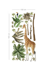 Big Size Safari Life Kids Room Wall Sticker - Swordslife