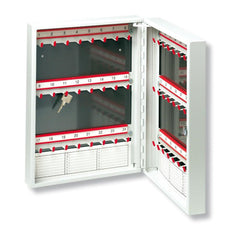 Light Gray Switch Cabinet with 120 Hooks and Folding Door Stop