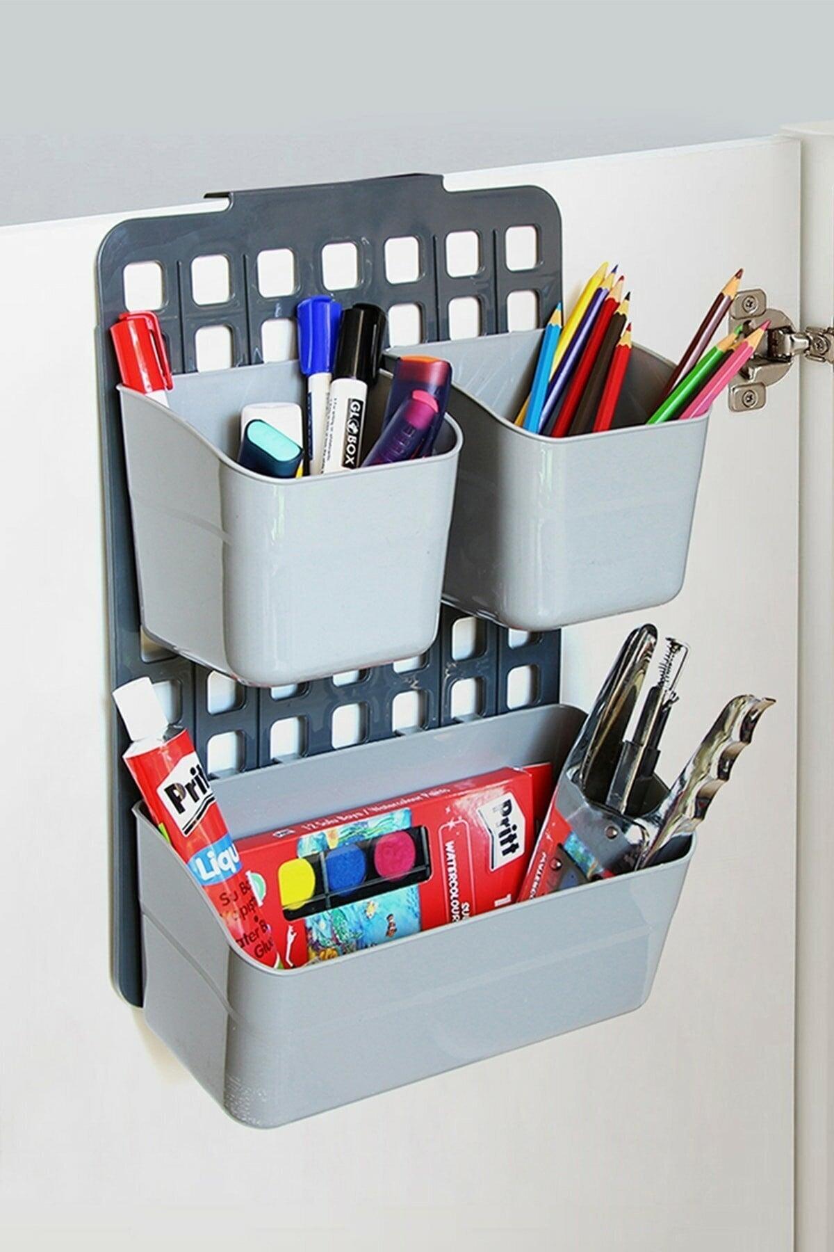 In-Cabinet Hangable Level Adjustable 1 Wide 2 Narrow Organizer - Swordslife