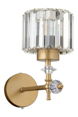 Cabo Single Tumbled Y-10 Crystal Stone Wall Sconce - Swordslife