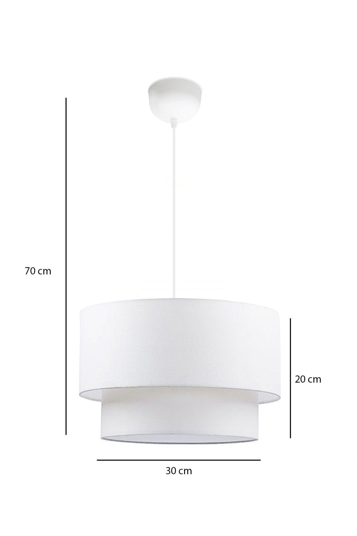 Cake Pendant Light White Fabric Chandelier Ayd-2563 - Swordslife