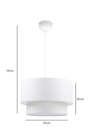 Cake Pendant Light White Fabric Chandelier Ayd-2563 - Swordslife