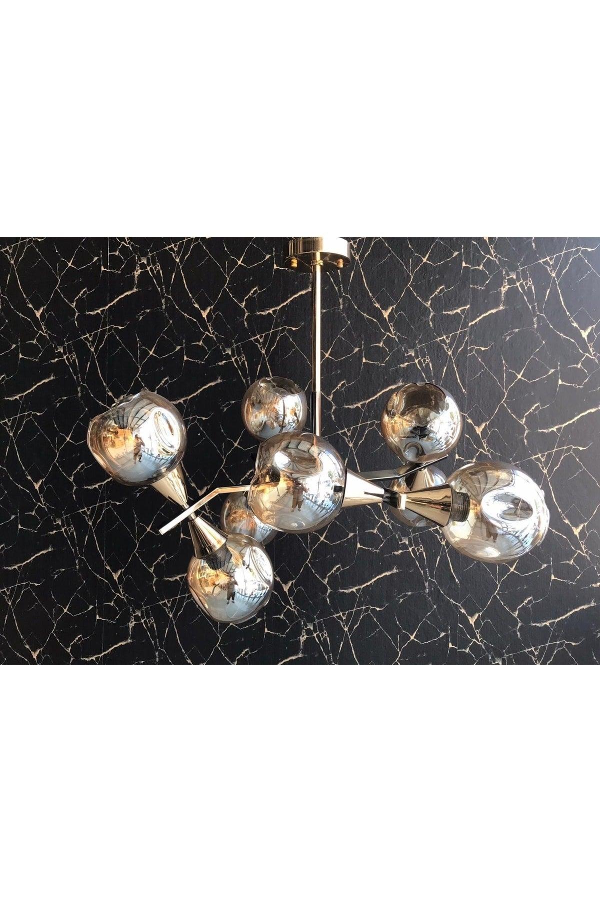 Candi 8 Li Gold-black Color Chandelier - Swordslife