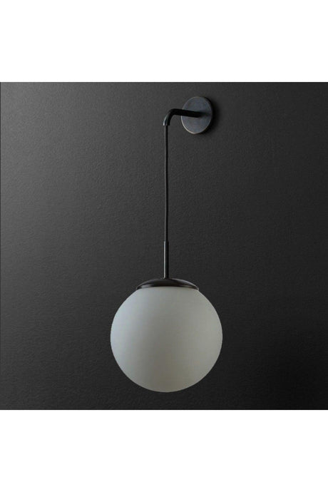 Walking Stick Modern Design Living Room - Hall - Black Color White Glass Wall Sconce - Swordslife