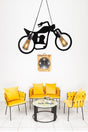 Capır Motor Bicycle Chandelier Pendant Lamp Modern Rustic Decorative Retro 2 Li Lamp - Swordslife
