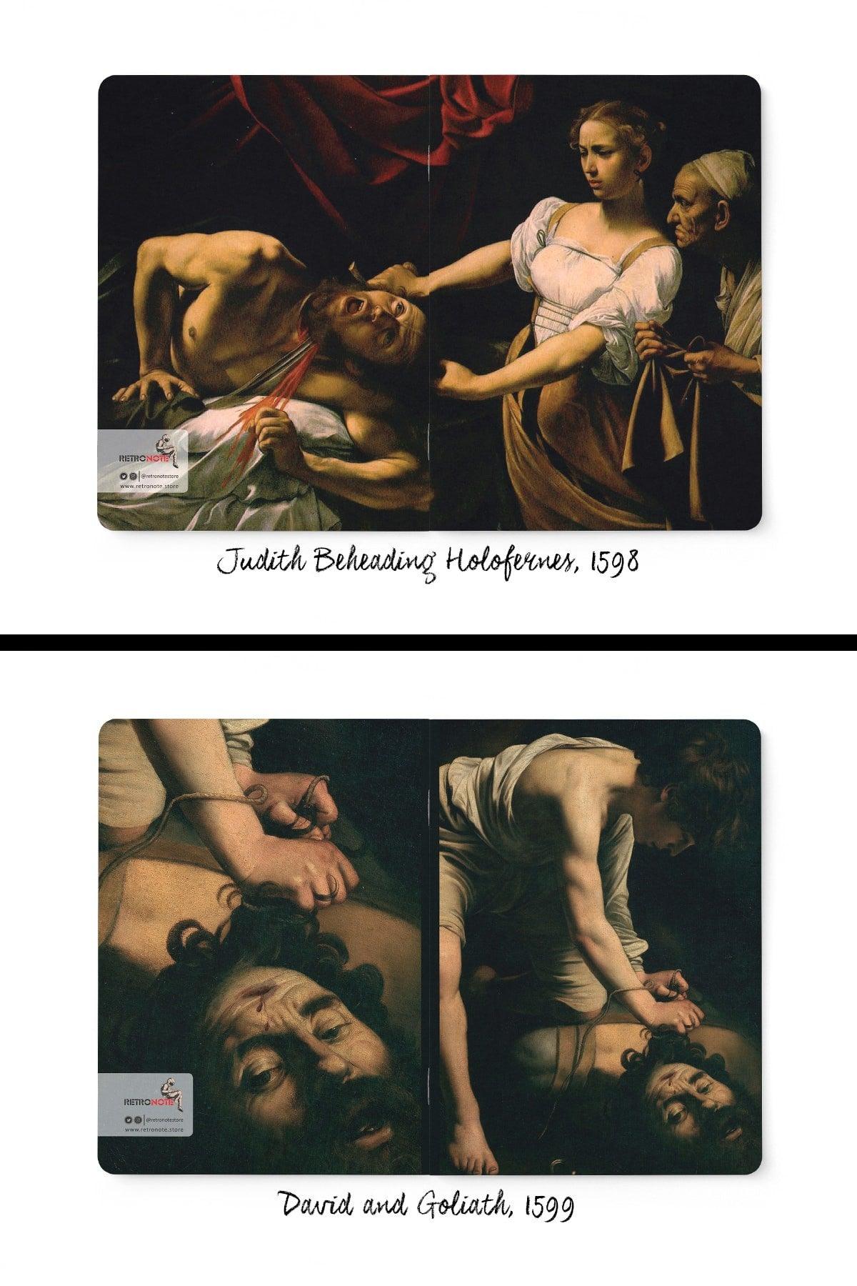 Caravaggio 4-Piece Notebook Set 2 - Scream Series