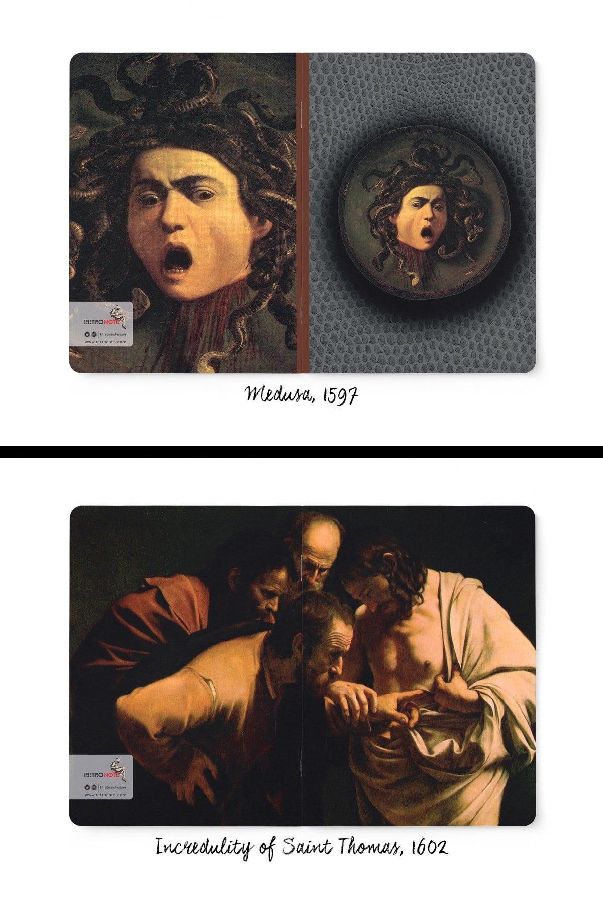 Caravaggio 4-Piece Notebook Set 2 - Scream Series