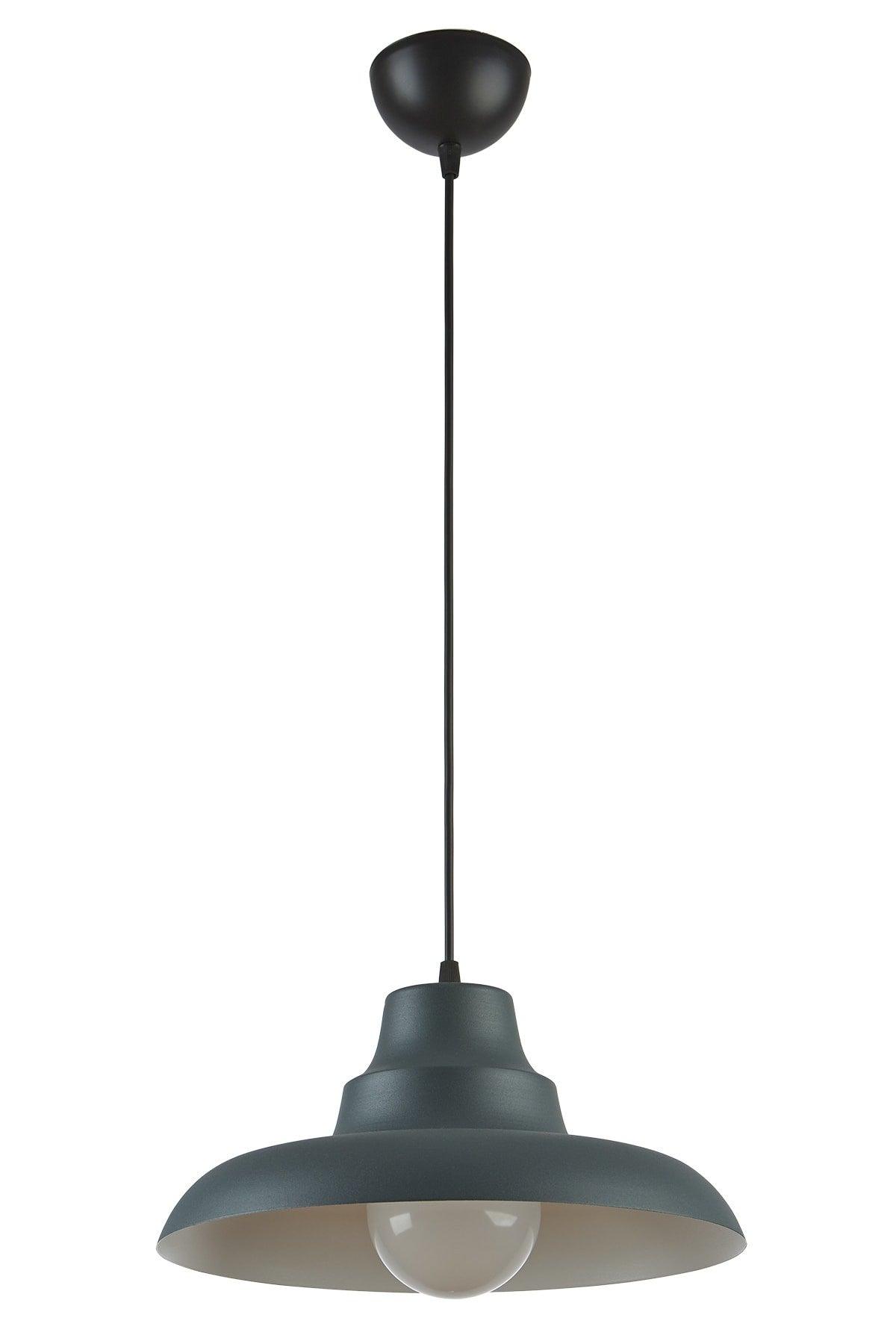 Carmen Special Design (DIA 30 CM)modern Sports Cafe-kitchen White Single Pendant Lamp Chandelier in Anthracite - Swordslife