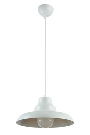 Carmen Special Design(DIA 30 CM)modern Sports Decorative Cafe-kitchen White Inside White Single Pendant Lamp Chandelier - Swordslife