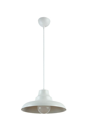 Carmen Special Design(DIA 30 CM)modern Sports Decorative Cafe-kitchen White Inside White Single Pendant Lamp Chandelier - Swordslife