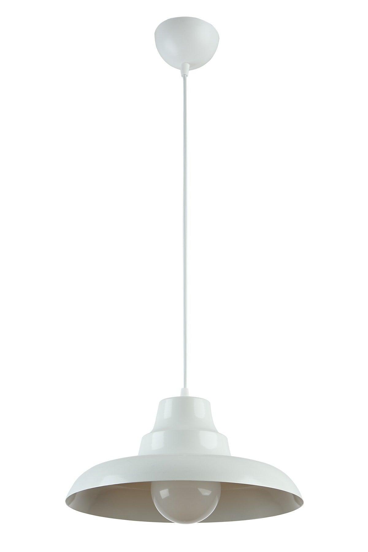 Carmen Special Design(DIA 30 CM)modern Sports Decorative Cafe-kitchen White Inside White Single Pendant Lamp Chandelier - Swordslife