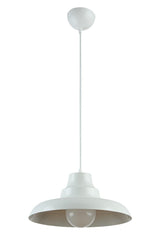 Carmen Special Design(DIA 30 CM)modern Sports Decorative Cafe-kitchen White Inside White Single Pendant Lamp Chandelier - Swordslife