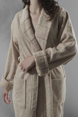 Carmine Robe Dust - Extra Soft, Modern And Special Design 100% Cotton Unisex Salvia Bathrobe - Swordslife