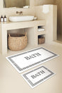 Carnival Crowbar Bath Written 2 Piece Bath Mat Set - Swordslife