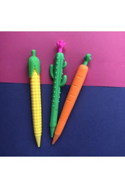 Carrot Corn Cactus Pen Set of 3