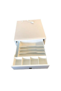 Small POS cash drawer with key lock for retail counters