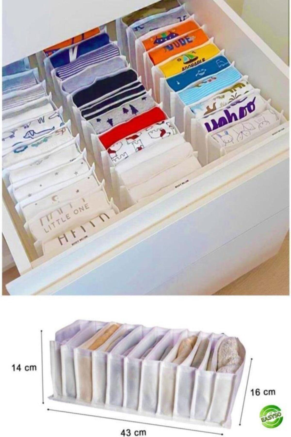 Cat 11 Compartment Sock Storage Accordion Drawer Organizer - Swordslife