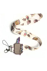 Cat Pattern Nyan Cat Neck Lanyard And Phone