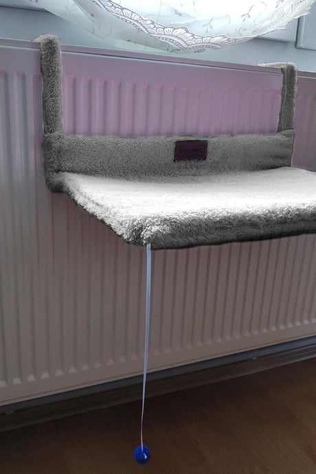 Cat Radiator Bed Gray Heater Honeycomb Top