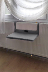 Cat Radiator Bed Gray Heater Honeycomb Top