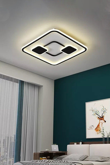 Ceiling Led Model Modern 3 Colors Lighting Chandelier Luminaire Led Lamp With Remote Control 8024 - Swordslife